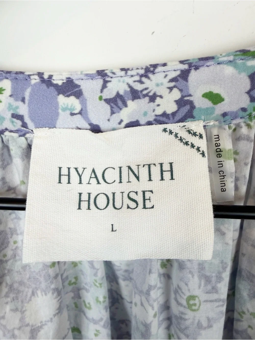 Tuckernuck hyacinth House purple blue Colleen Blouse top size L
